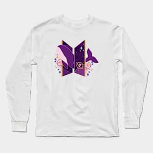 BTS purple logo Long Sleeve T-Shirt